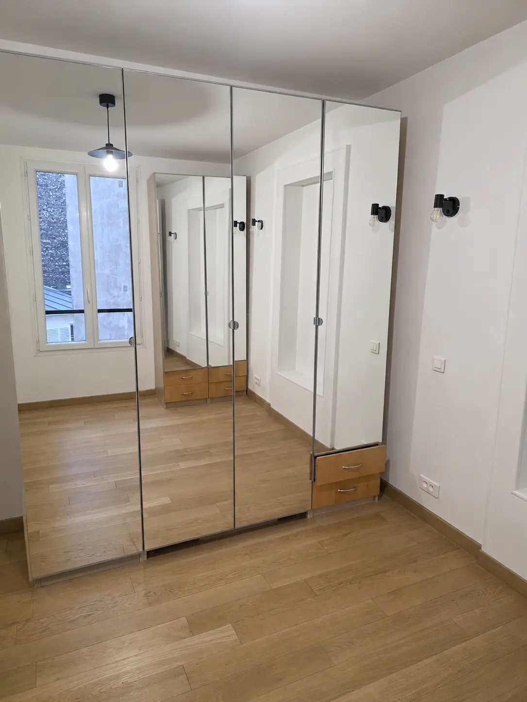 Placards miroir sur mesure — Paris — chambre